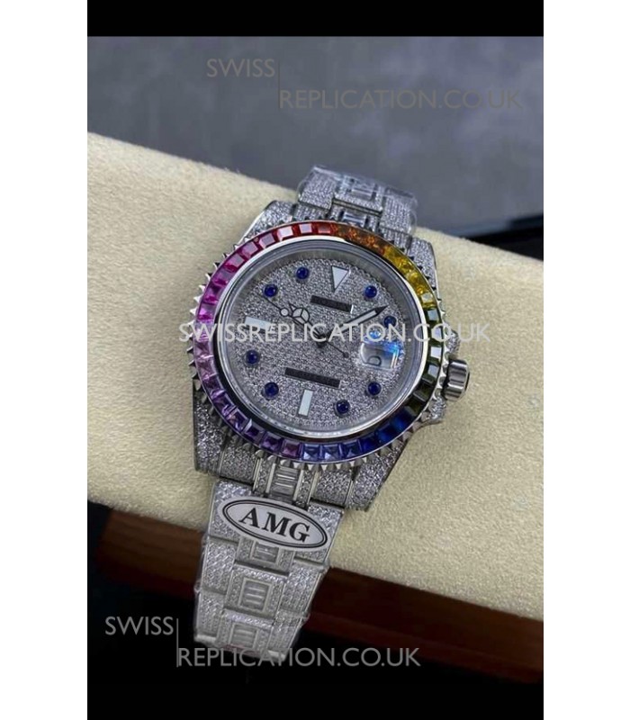 Rolex Submariner 116610 Iced Out Edition 9 Swiss Replica Watch 