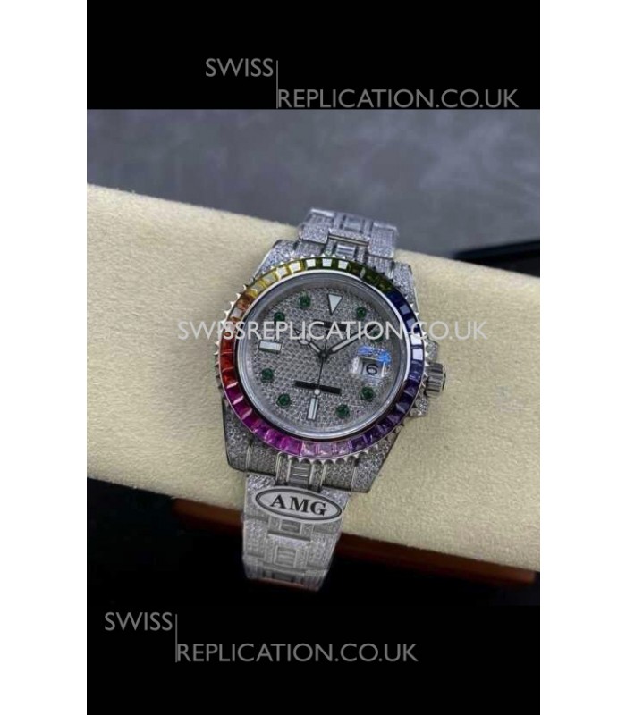 Rolex Submariner 116610 Iced Out Edition 10 Swiss Replica Watch 