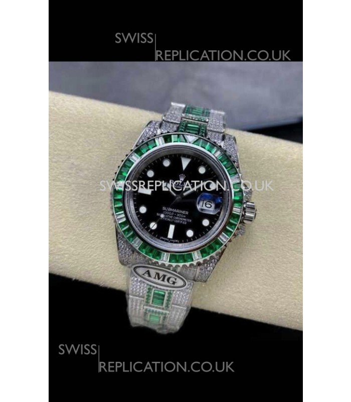 Rolex Submariner 116610 Iced Out Edition 16 Swiss Replica Watch 