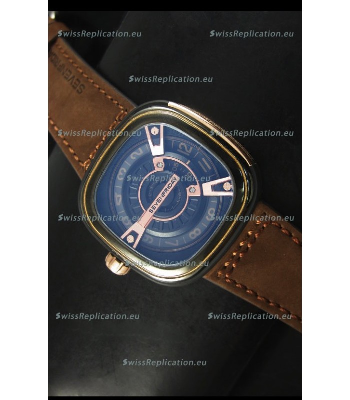 SevenFriday M2-2 in Black PVD Coated Casing - 1:1 Mirror Quality 