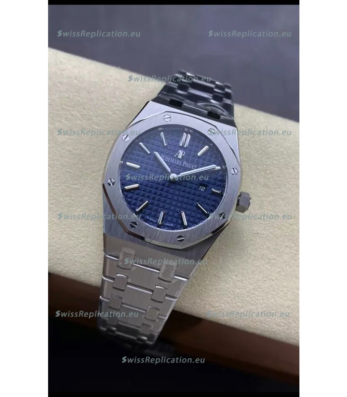 Audemars Piguet Royal Oak 33MM 904L Steel Blue Dial 1:1 Mirror Replica Watch