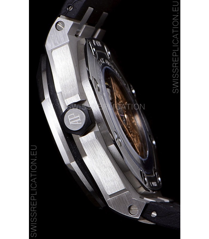 Audemars Piguet Royal Oak Diver Swiss Replica Watch Black Dial 1:1 Quality 3120 Movement 904L Steel 