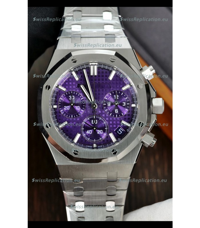 Audemars Piguet Royal Oak 26240 Purple Dial Superclone Replica Watch