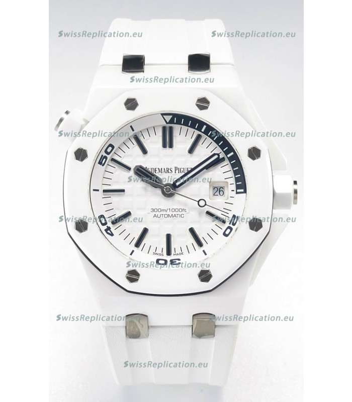 Audemars Piguet Royal Oak Offshore Ceramic Super Clone Watch White Dial Cal.3102 Movement