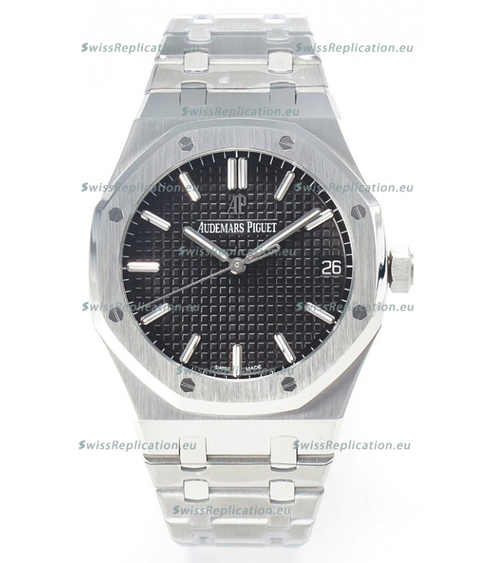 Audemars Piguet Royal Oak 15500 41MM 904L Steel Black Dial Super Clone Replica Watch 