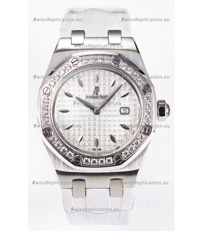 Audemars Piguet Royal Oak 33MM 904L Steel Quartz White Dial Swiss Replica Watch