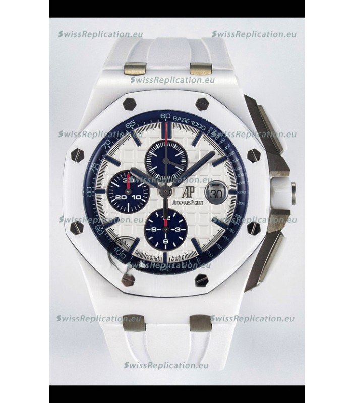 Audemars Piguet Boutique Edition White Dial Ceramic Casing 1:1 Super Clone Replica Watch