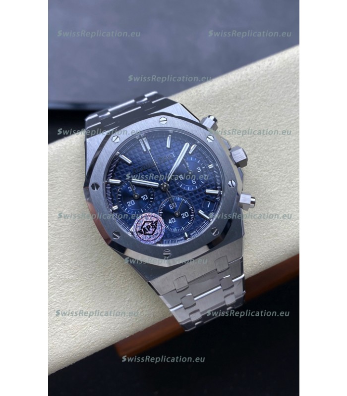 Audemars Piguet Royal Oak Chronograph 1:1 Mirror Replica - 904L Steel in Blue Dial 41MM
