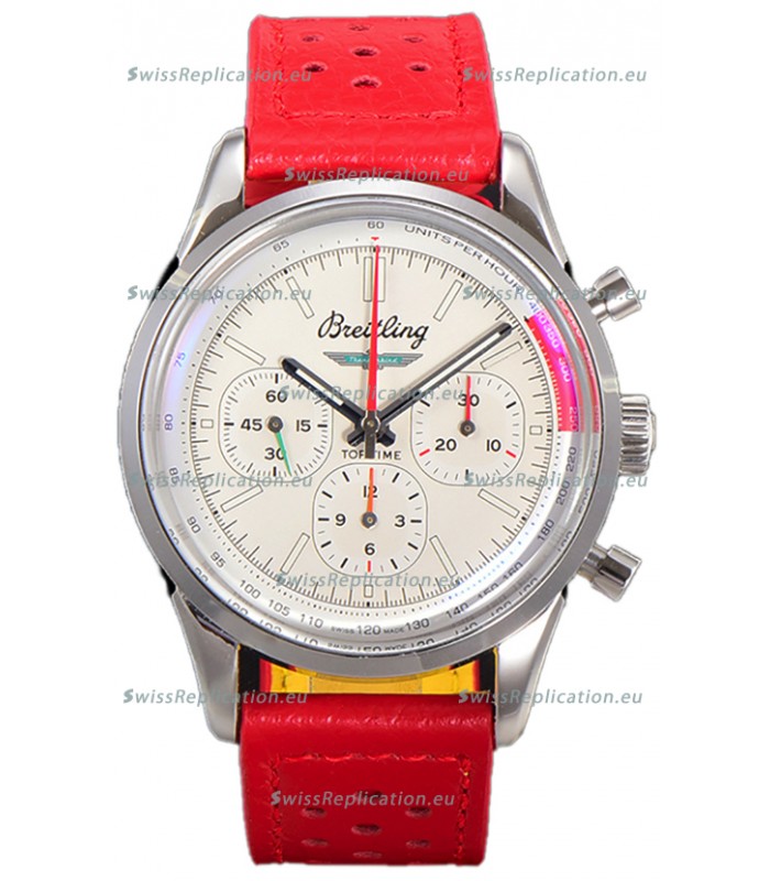Breitling Top Time B01 Ford Thunderbird Leather Strap 1:1 Mirror Swiss Replica Watch 