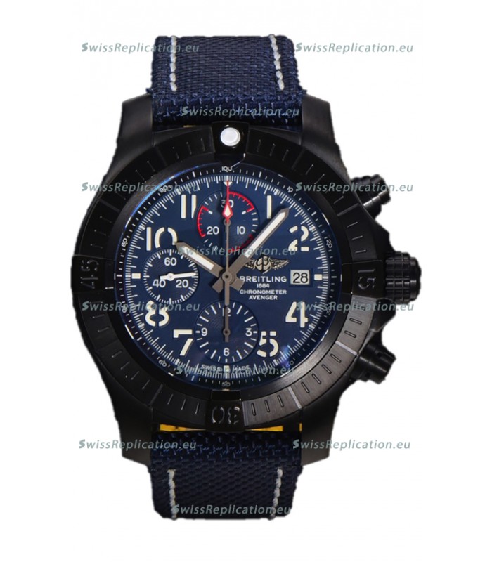 Breitling Avenger Chronograph 45 Blue Dial 1:1 Mirror Swiss Replica Watch 
