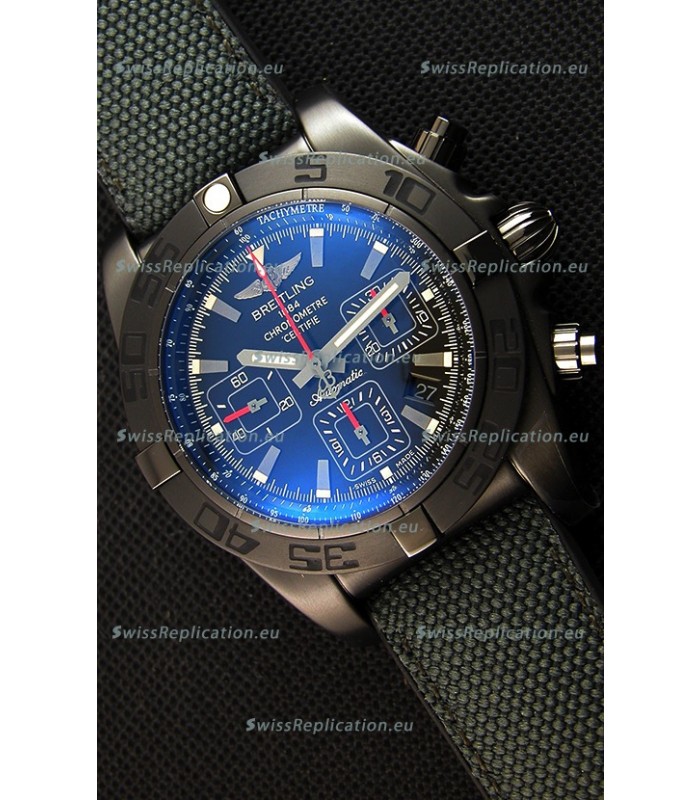 Breitling Chronomat 44 Blacksteel Swiss Replica DLC Coating 1:1 Mirror Watch