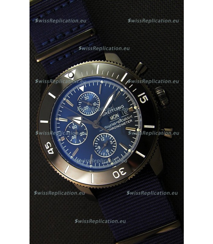 Breitling Superocean Heritage II Outerknown Blacksteel NATO Strap 1:1 Mirror Replica Watch 