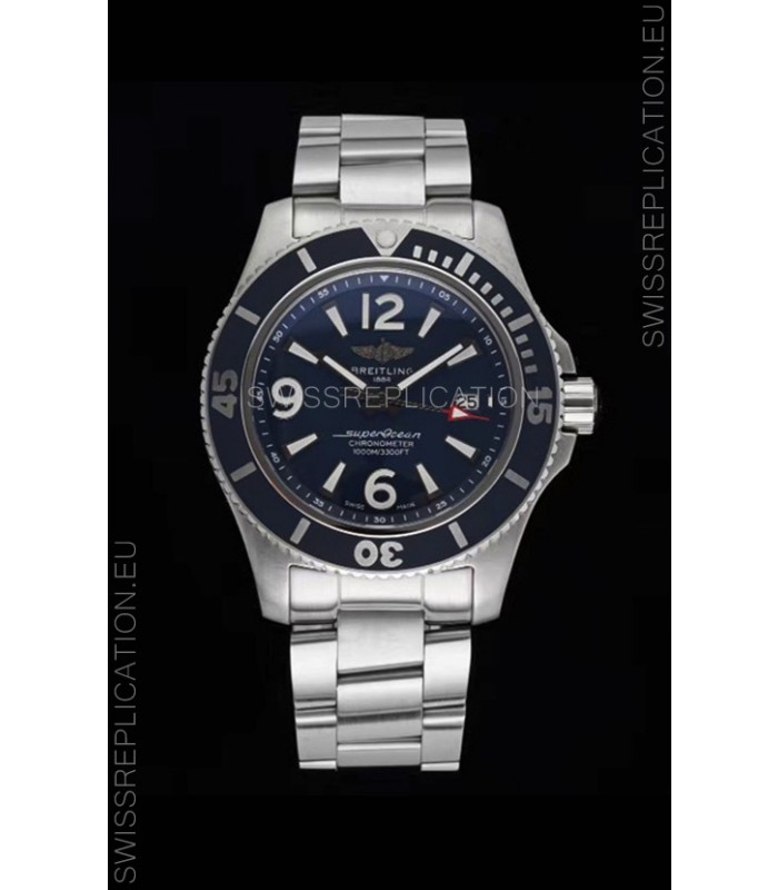 Breitling Superocean Automatic 44 Steel - Navy Blue Dial 1:1 Mirror Replica