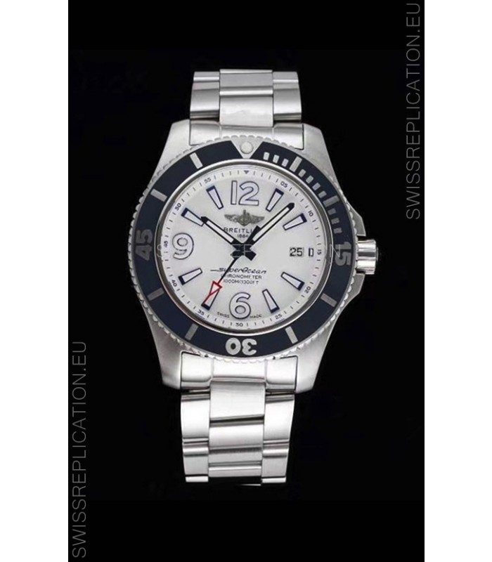 Breitling Superocean Automatic 44 Steel - White Dial 1:1 Mirror Replica