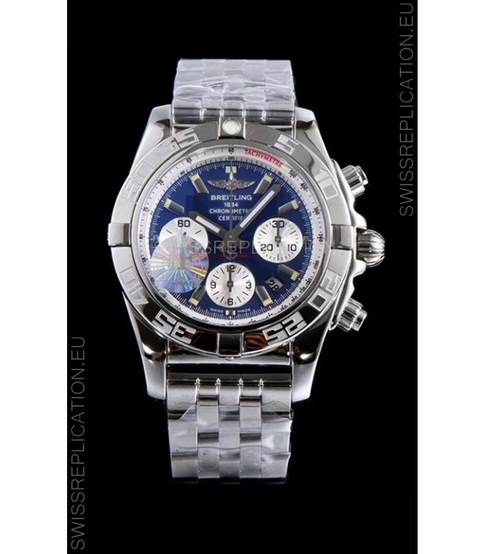 Breitling Chronomat B01 Blue Dial 904L Steel Swiss 1:1 Mirror Replica Watch