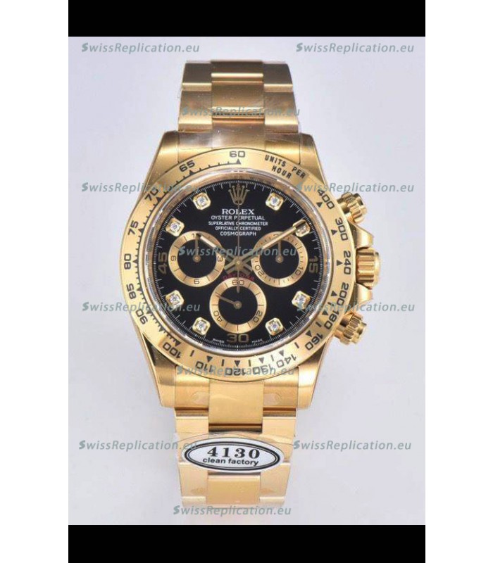 Rolex Cosmograph Daytona M116508-0016 Yellow Gold Original Cal.4130 Movement - 904L Steel Watch
