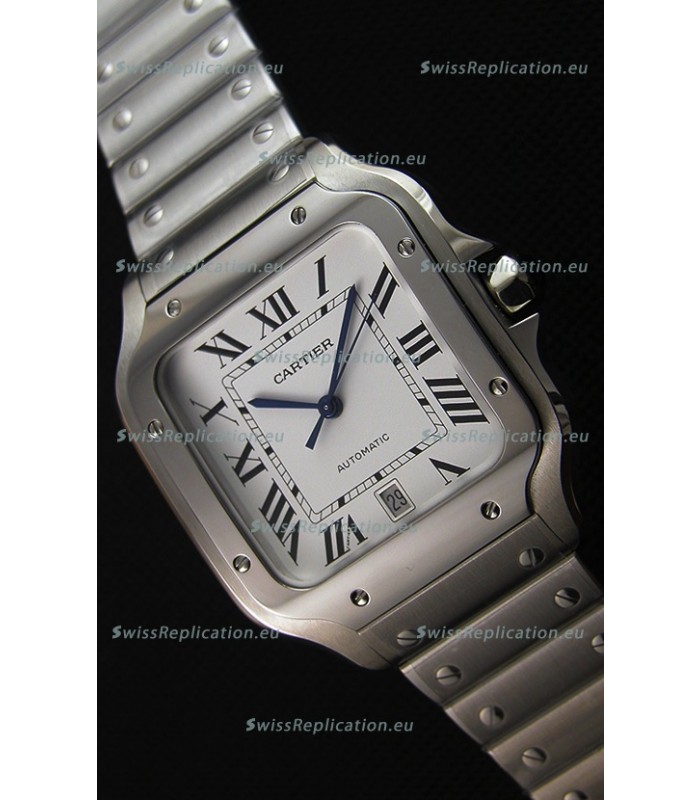 Cartier Santos De Cartier 1:1 Mirror Replica - 36MM Stainless Steel Watch 
