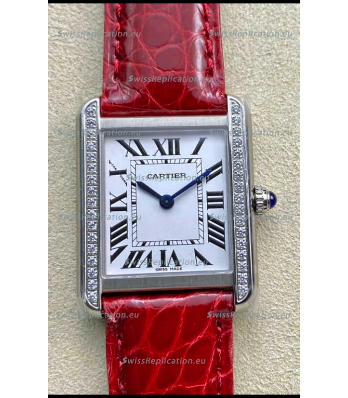 Cartier Tank Solo Swiss Quartz Watch in Stainless Steel Casing - 27MM Wide 1:1 Mirror Replica