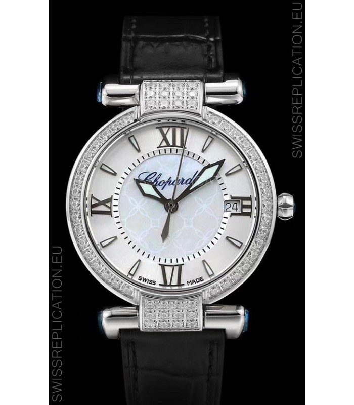 Chopard Imperiale White Dial Swiss Automatic Replica Watch in 904L Steel 
