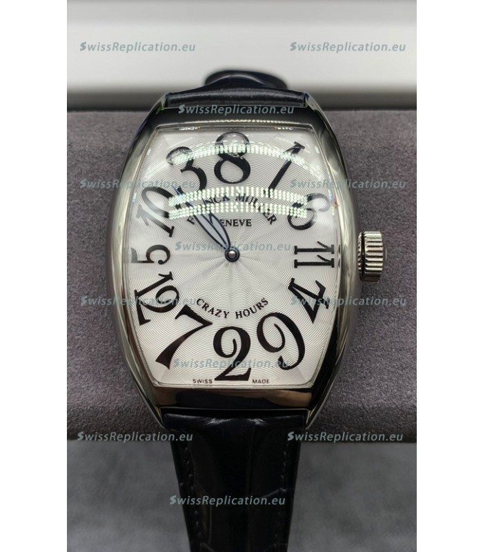 Franck Muller Crazy Hours Automatic Swiss Super Clone Replica Watch in White dial