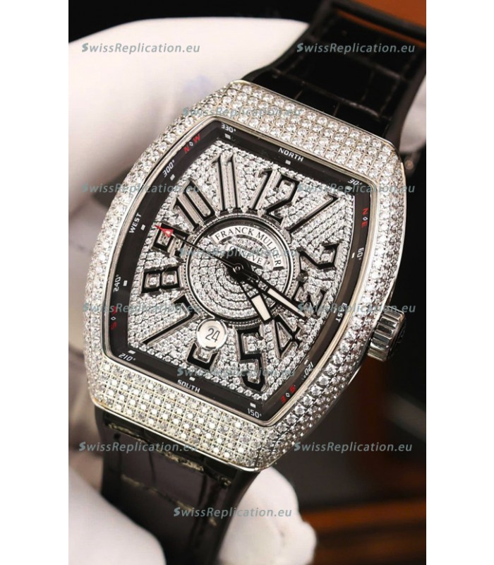 Franck Muller Vanguard Edition Swiss Replica Watch - Black Numerals
