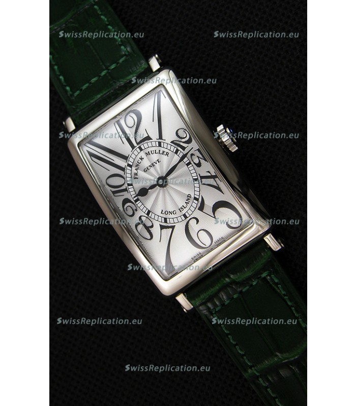 Franck Muller Long Island Ladies Replica Watch in Swiss Quartz Movement Green Strap 