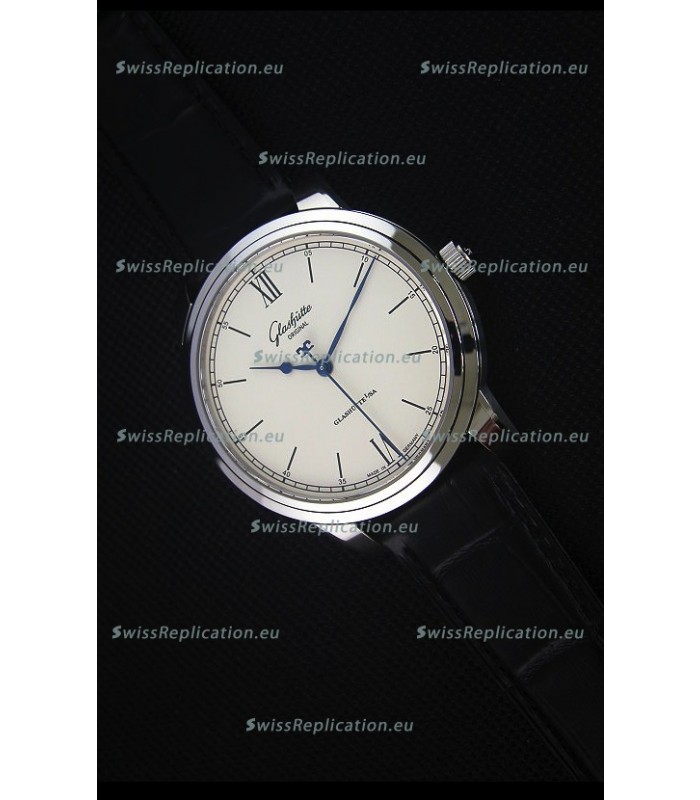 Glashuette Senator Excellence Cream Dial Steel Case Swiss Replica Watch