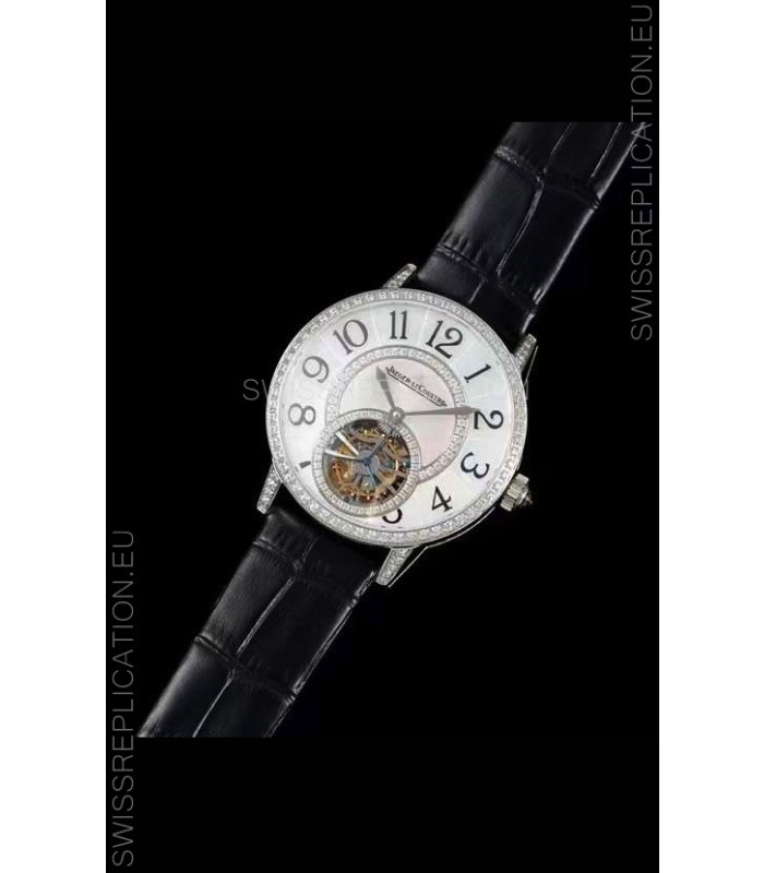 Jaeger LeCoultre RENDEZ-VOUZ Tourbillon 1:1 Mirror Quality Swiss Replica Watch in Steel Casing