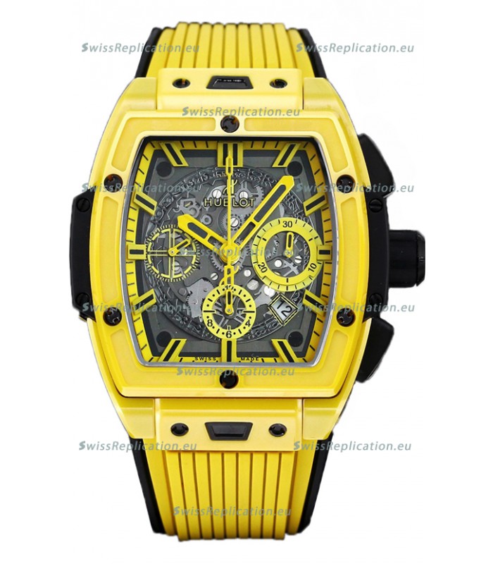 Hublot Spirit of Bang Yellow Magic Edition Watch in PVD Titanium Casing - 42MM Swiss Replica