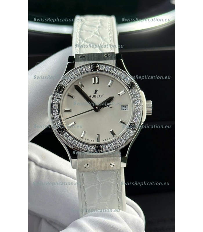 Hublot Super Clone Classic Fusion Titanium 33MM 1:1 Mirror Replica Watch White Dial