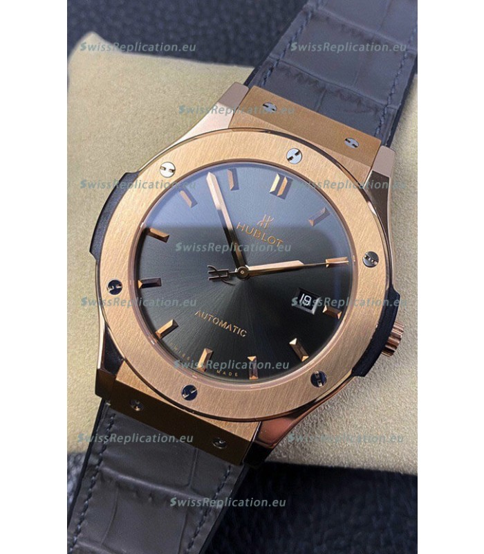 Hublot Classic Fusion 1:1 Mirror Replica Swiss Watch in 904L Steel Casing Grey Dial 42MM