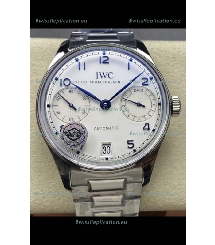 IWC Super Clone Portugieser Swiss 1:1 Mirror Replica Watch White Dial Steel Case Watch