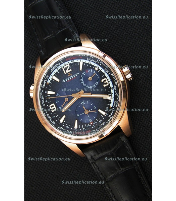 Jaeger-LeCoultre Polaris Geographic Pink Gold Swiss Replica Watch - 904847J