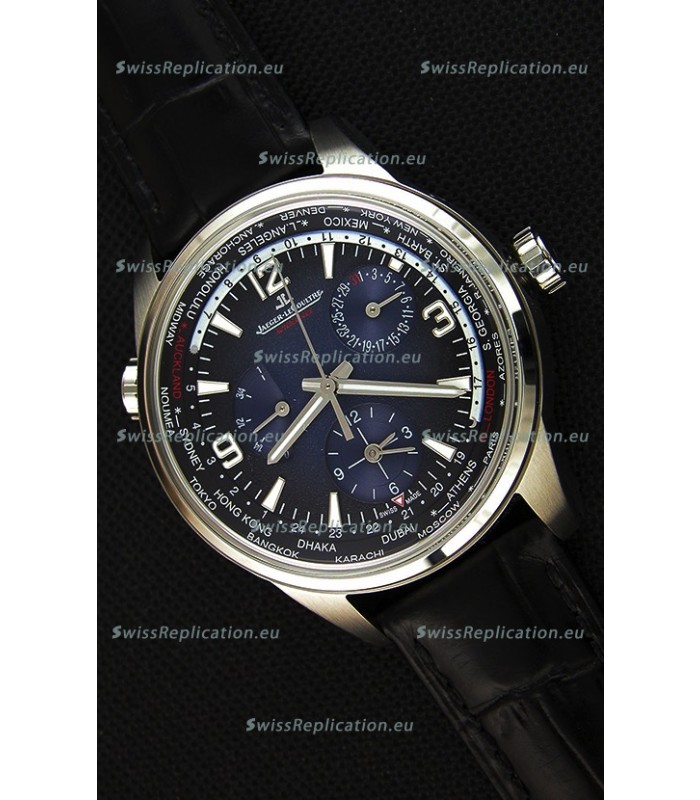 Jaeger-LeCoultre Polaris Geographic Steel Case Swiss Replica Watch - 904847J
