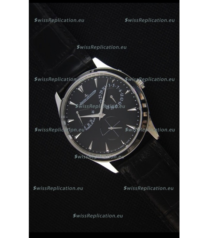 Jaeger-LeCoultre Master Ultra Thin Réserve De Marche Black Dial 1:1 Mirror Replica Watch