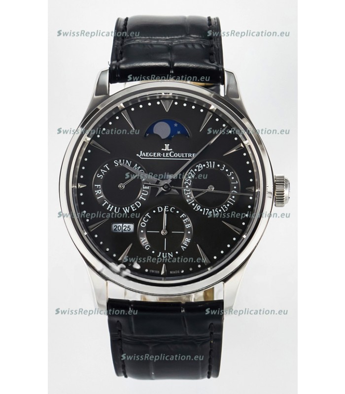Jaeger LeCoultre Super Clone Master Ultra-Thin Perpetual Calendar Grey Dial Watch