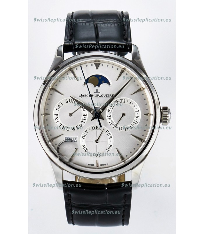 Jaeger LeCoultre Super Clone Master Ultra Thin Perpetual Calendar White Dial Watch