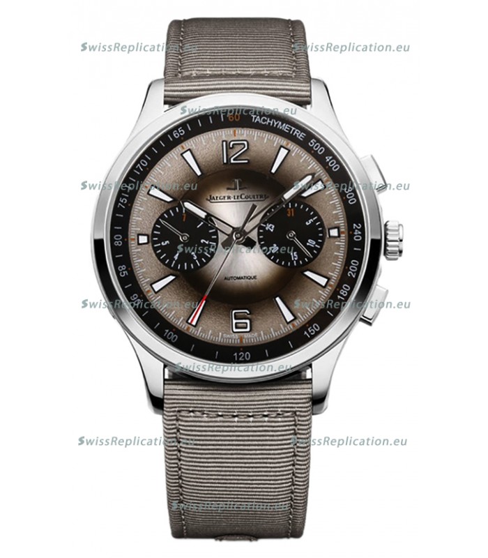 Jaeger LeCoultre Polaris Q902843J Chronograph Grey Dial Nylon Strap Swiss Replica Watch 