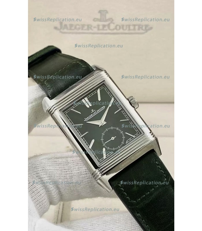 Jaeger-LeCoultre Reverso DuoFace Steel Casing Green Dial Watch in Swiss Automatic Movement