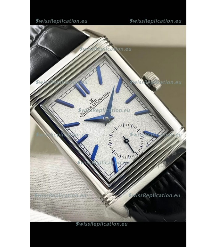 Jaeger-LeCoultre Reverso DuoFace Steel Casing Watch Nay Blue Dial in Swiss Automatic Movement