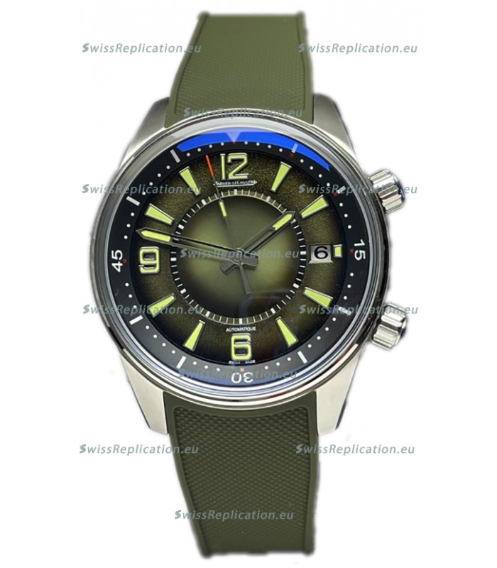 Jaeger LeCoultre Polaris Date Green Dial Rubber Strap 1:1 Mirror Replica Watch 42MM
