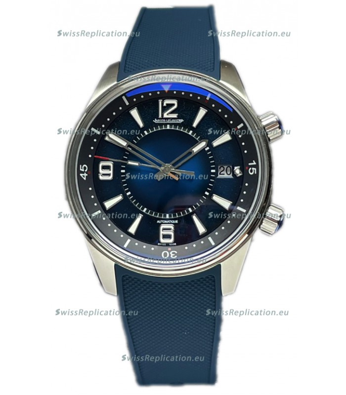 Jaeger LeCoultre Polaris Date Blue Dial Rubber Strap 1:1 Mirror Replica Watch 42MM