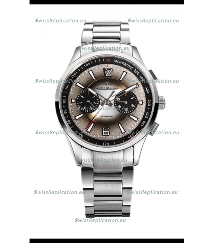 Jaeger LeCoultre Polaris Chronograph Stainless Steel Casing Grey Dial Swiss Replica Watch 