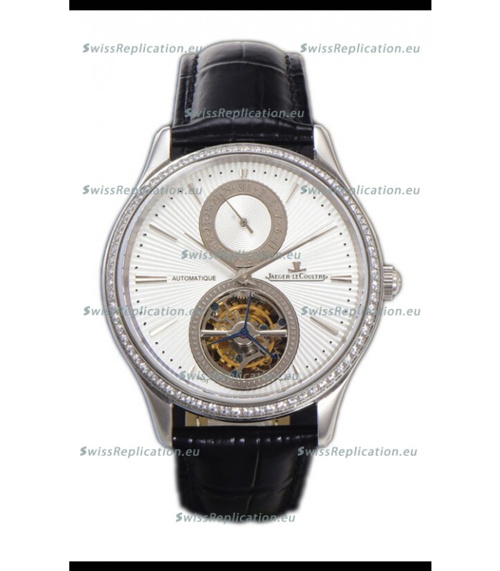 Jaeger LeCoultre Master Ultra-Thin Tourbillon White Dial Stainless Steel Casing