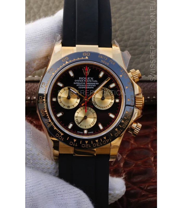 Rolex Cosmograph Daytona 116508 Yellow Gold Original Cal.4130 Movement - 904L Steel Watch