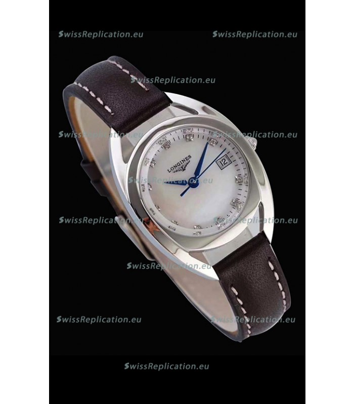 Longines Primaluna Ladies Pearl Dial Swiss Quartz Replica Watch