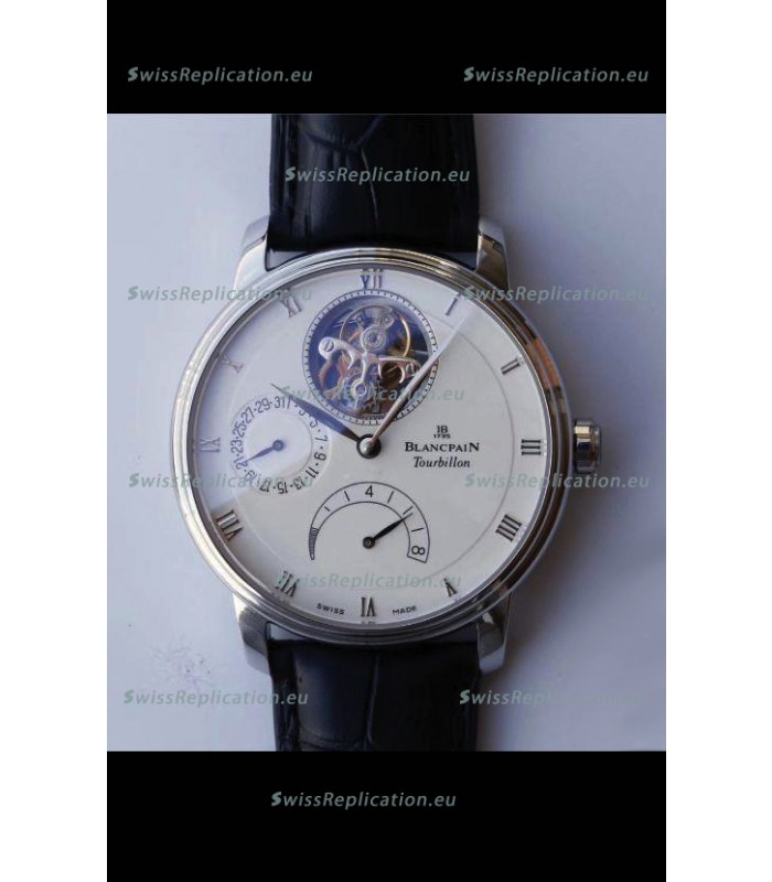 Blancpain Villeret 8 Jours Tourbillon Swiss Edition 1:1 Mirror Replica Watch - White Dial 
