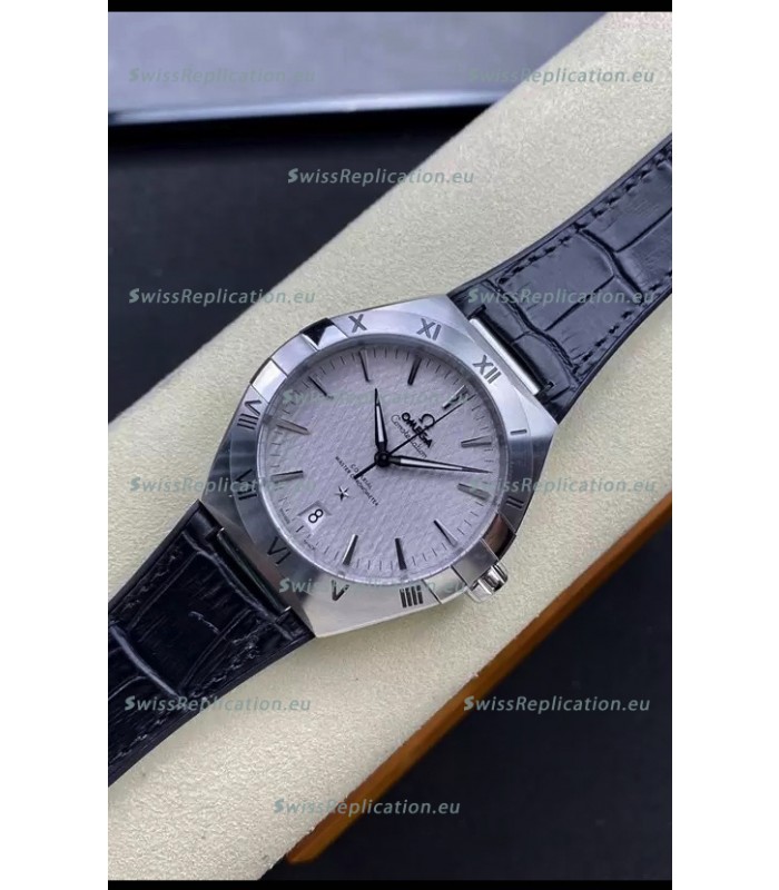 Omega Co-Axial Constellation 41MM 904L Steel Grey Dial 1:1 Mirror Replica Watch