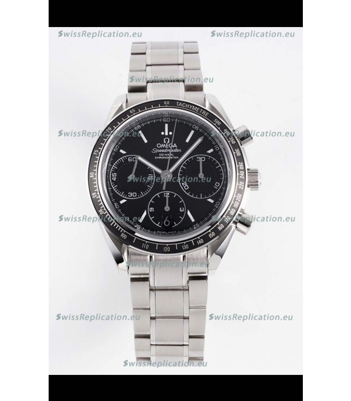 Omega Speedmaster Racing 904L Steel Chronograph 1:1 Mirror Replica in Black Dial