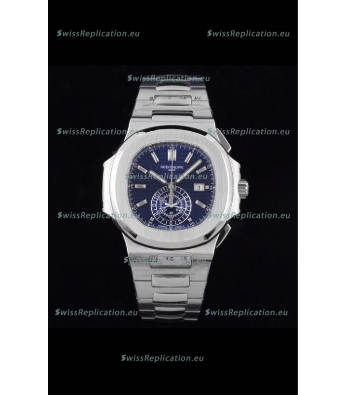 Patek Philippe Nautilus 5980/1A 904L Steel Case in Blue Dial - 1:1 Mirror Replica